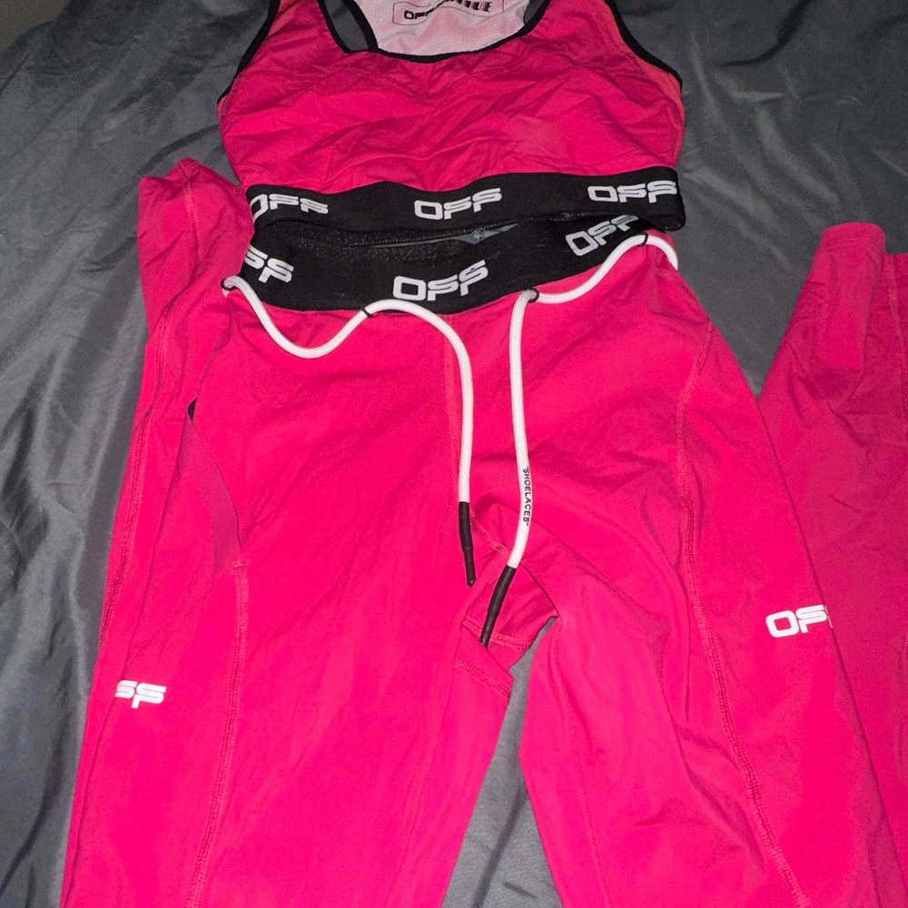 Pink OFF Activewear Set